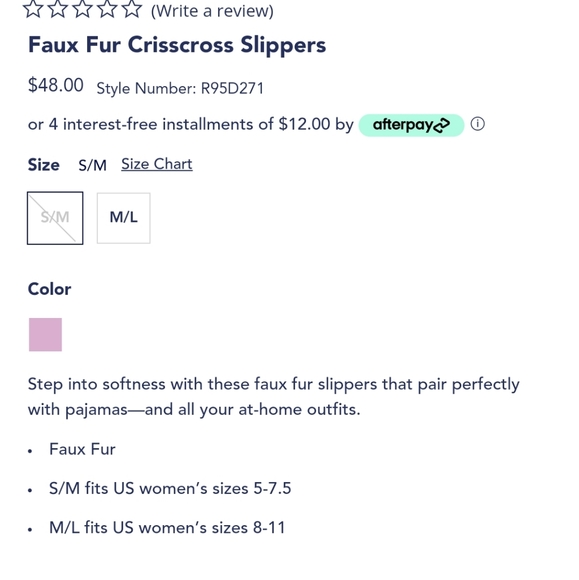 NWT SPLENDID faux fur crisscross slippers - Picture 3 of 7